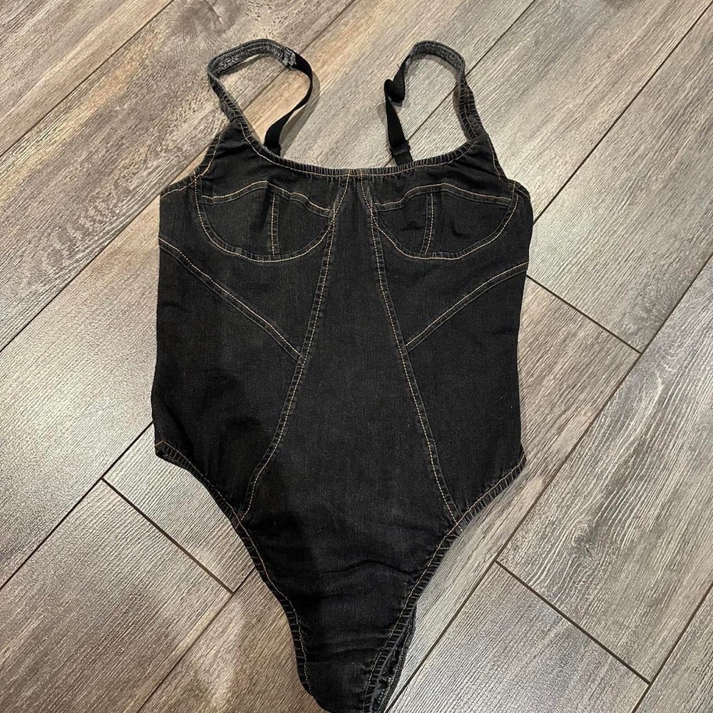 Lioness Black Denim Bodysuit - Picture 6 of 8